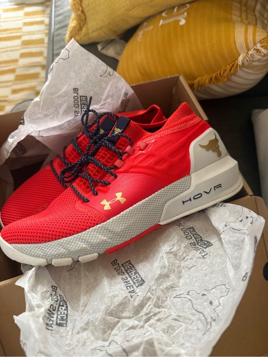 Under Armour Shoes - Under Armour Women’s Orange and White HOVR Training Sneakers
